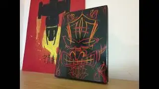 A quick Tiki Head Painting.  A attempt at Pinstriping