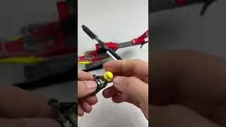 Lego CIty #60411 Fire Rescue Helicopter Unboxing and Speed Build