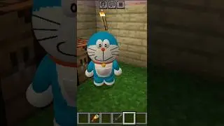 Doraemon's anywhere door in Minecraft🚪 #minecraft #attitude #doraemon #shorts
