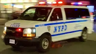 2 NYPD Police Vans Responding