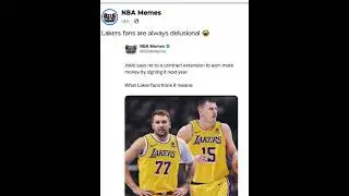 Lakers fan need a reality check🤣#lakersfan #losangeleslakers #lukadoncic #nbamemes #nbafunny #nba