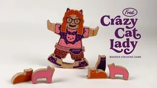 Crazy Cat Lady - Wooden Stacking & Balance Game