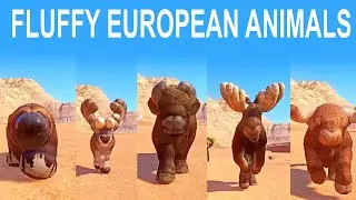 Europejskie puszyste zwierzęta w wyścigu szybkości w Planet Zoo obejmowały łosia, jelenia, żubra ...