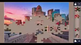 Walkway Leading To Downtown Calgary At Sunrise 🌅 | Relaxing Jigsaw Puzzle ASMR 🧩 | puzzlemaster78