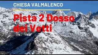 Pista 2 rossa, Dosso dei Vetti da Cima Motta, Chiesa Valmalenco Ski Area