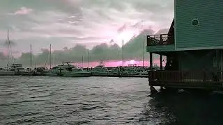 Folly beach harbor time lapse
