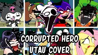 Corrupted Hero but Every Turn a Different Character Sings (FNF Corrupted Hero) - [UTAU Cover]