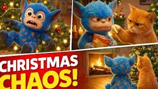 Christmas Chaos 🎄🎄🎄.. #animation #funny #cute #cat #desorden #christmas #chaos #cartoon #memes 