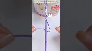 How to tie a beautiful purple bracelet #diy #craftyhome #crafting
