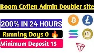 New Doubler website/Tron Doubler site 2022/Doubler website Today/ 200% In 24 Hours/BOOM COFIEN ADMIN