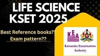 Best KSET Life science Reference book list which helped me to crack #kset examination in 2024