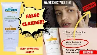 MCAFFEINE SUNFIX DAILY GLOW SPF 50 SUNSCREEN🌞🧴| DETAILED💯 HONEST REVIEW |
