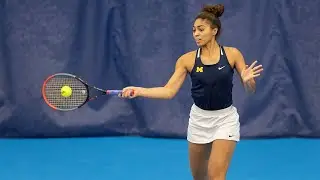 Michigan Women's Tennis Highlights vs. California (Feb. 8)