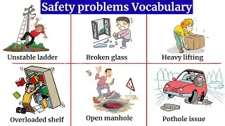 Lesson 247: Everyday Safety Problems in English | Vocabulary with Examples