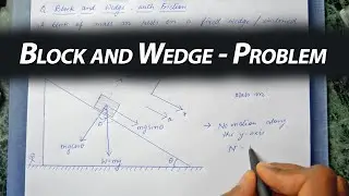 Block on a Wedge - Friction Problem (Mechanics)