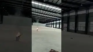 Automatic fire monitor extinguishing testing in field