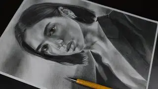 Drawing Portrait Of Dua Lipa | Shading With Graphite Pencil | Timelapse Video