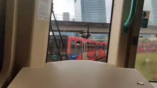 Docklands Light Railway Line Journey - Poplar To All Saints (Rear Cab View) [4K]