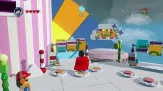 The Lego Movie Videogame - Studs x6 Red Brick Location #12