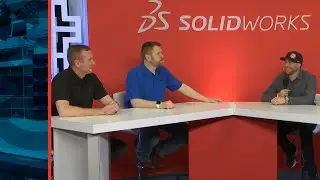 Mike Schultz, Jesse Hahne and Marc McCauley from CAD - SOLIDWORKS Live at 3DEXPERIENCE World 2020