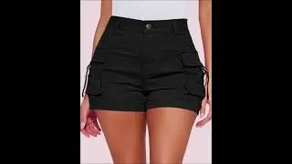 luvamia Cargo Shorts for Women Trendy High Wasited Casual Summer Stretchy Utility