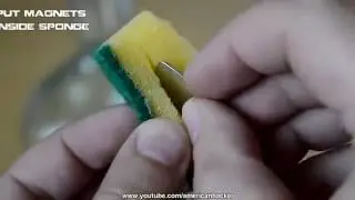Magnet Sponge LifeHack(1)