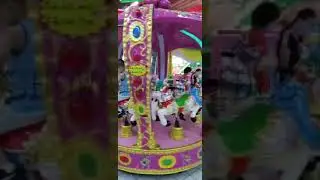 1800$ used amusement park kids mini carousel horse rides for sale