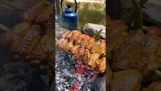 Şiş &Ccedil;ubukta Tavuk Kanat Izgara 🐔 / Cooking Chicken Wings on Skewer