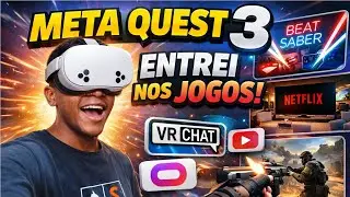 Oculos VR PELA PRIMEIRA VEZ (META QUEST 3s)