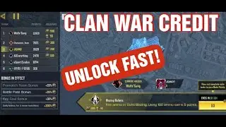 HOW TO EARN CLAN WAR CREDITS FAST IN CALL OF DUTY MOBILE | UNLOCK CLAN CREDIT FAST IN COD MOBILE