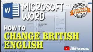 How To Change Microsoft Word To British English