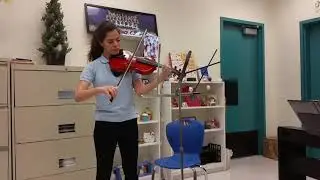 Alexa and Casey and Arvida Middle School Orchestra score at County Solo and Ensemble