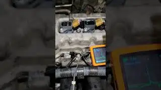 Finding a bad coil with AES Wave U scope and Hantek paddle probe #automotive