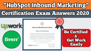 Hubspot Inbound marketing Certification Exam Answers 2020