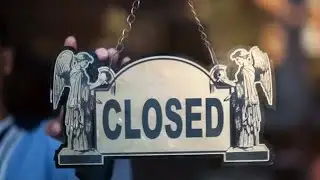 Open And Closed Sign Stock Video