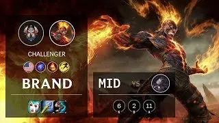 Brand Mid vs Orianna - NA Challenger Patch 10.8