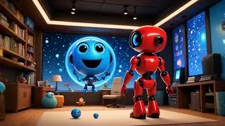 Seven Space Bots Count the Stars | Space Counting Song for Kids | Nursery Rhymes and Learning Songs