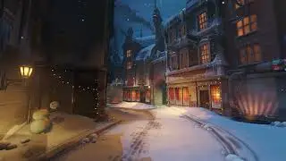 Silent Moving Image. Snowing Ambience. Wallpaper. 4K
