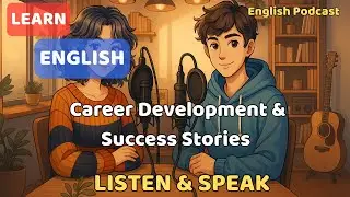 Podcast English :Career Development and Success Stories | B1 Practice Listening and Reading English.