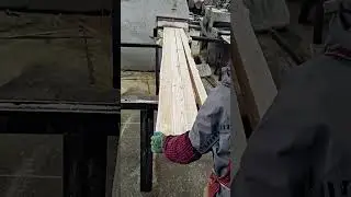 Wood sawing process #smartwork #goodtools