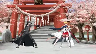 Kirito vs Asuna. Sword Art Online Anime MUGEN Battle