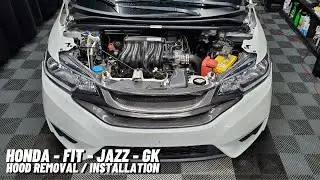 2015+ Honda Fit - Jazz - GK | Hood Removal & Installation | Hood Replacement | Step by Step & P.O.V.