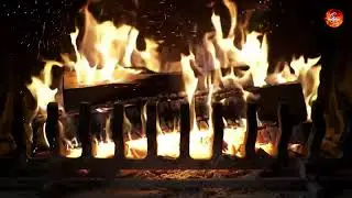 Short Fireplace Video Loop With Sound, 1 Minute Loop, Template Fireplace For Background Winter