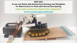 Robot with Autonomous Recharge & Navigation for Weed Control in Fields with Narrow Row Spacing