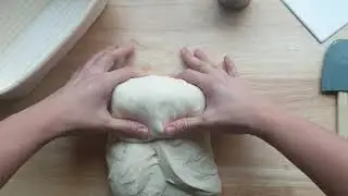 Shaping an oval sourdough loaf