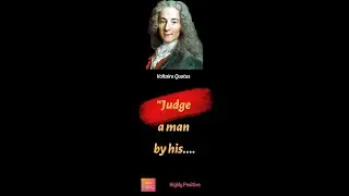 Voltaire Quotes II Highly Positive II