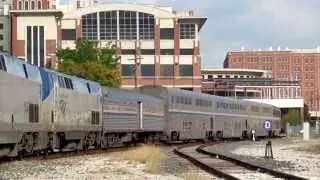 The Sunset Limited and a UP Manifest in Houston