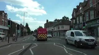 Driving On Droitwich Road, Barbourne Road, Upper Tything & St Mary's Street, Worcester, England
