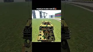 FRANKLIN VS ARMY TANK ☠️🔥 #indianbikedriving3d #gaming #shortsgaming