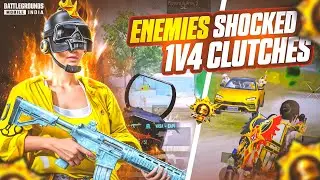 Crazy Clutches VS IRAX OP 🔥 Intense Solo vs Squad in Conqueror Lobby  | 1v4 BGMI Gameplay | BGMI